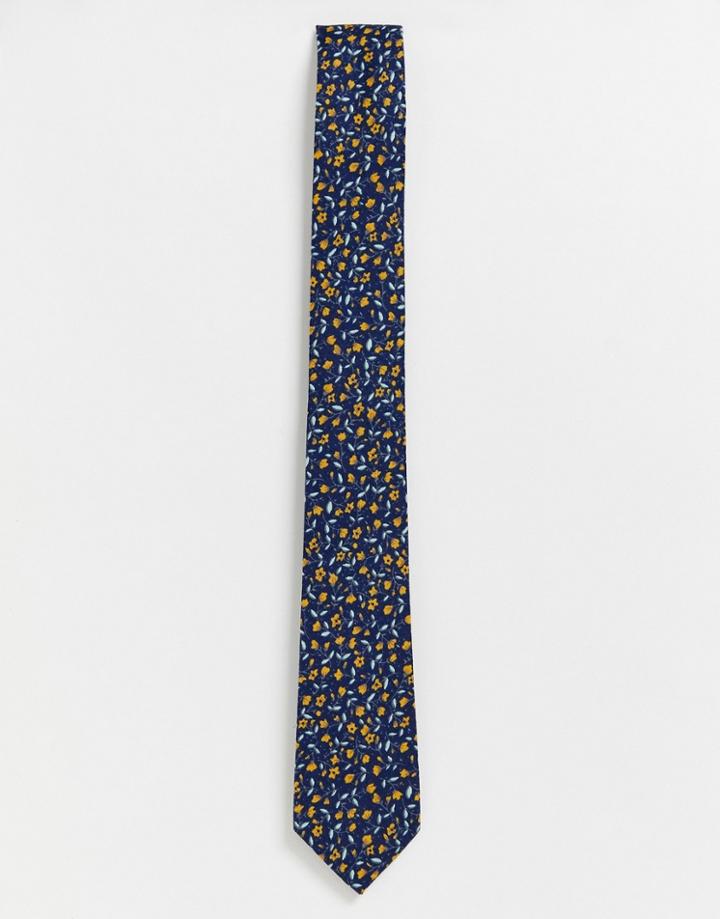 Original Penguin Ditsy Floral Tie - Navy