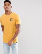 11 Degrees Muscle T-shirt In Yellow - Yellow
