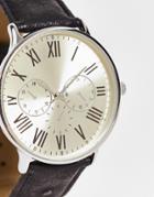 Topman Watch With Black Strap