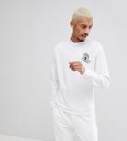 Santa Cruz Spill Long Sleeve T-shirt In White Exclusive To Asos - White