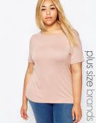 Pink Clove Wrap Back Jersey Top - Pink