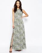 Sugarhill Boutique Lottie Maxi Dress In Smudge Print - Multi