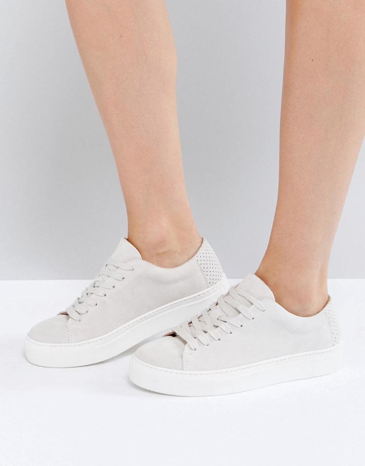 Selected Donna New Suede Sneaker - White