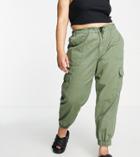 River Island Plus Cargo Pants In Green