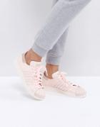 Adidas Originals Pink Leather Deconstructed Superstar 80s Sneaker - Pink
