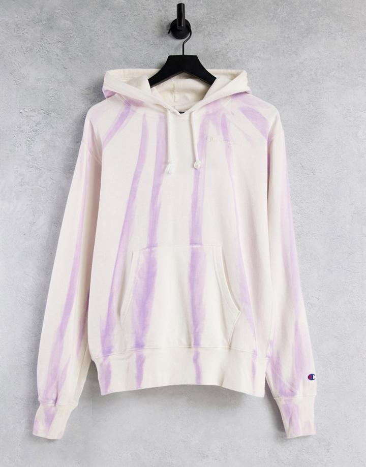 Champion Tie Tye Hoodie In Purple