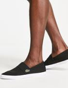 Lacoste Marice Canvas Sneakers In Black