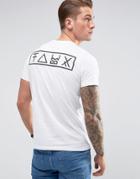 Friend Or Faux Back Print T-shirt - White