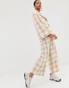 Asos White Check Suit Pants - Multi