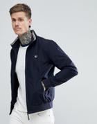 Fred Perry Brentham Zip Through Jacket In Navy - Navy