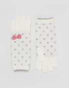 Alice Hannah Classic Polka Dot Gloves - Cream