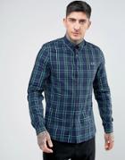 Fred Perry Enlarged Plaid Shirt In Navy - Navy