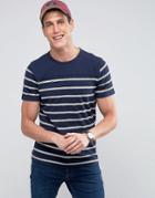 Abercrombie & Fitch Stripe T-shirt In Navy - Navy