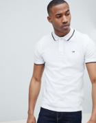 Jack & Jones Essentials Polo Shirt With Tipping - White