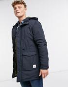 Only & Sons Parka With Hood In Navy