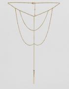 Pieces Matilda Multilayer Bar Necklace - Gold
