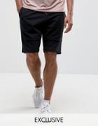Brooklyn Supply Co Jersey Shorts With Seam Detail - Black