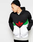 Adidas Originals Logo Hoodie With Panelling - Black