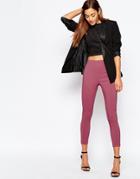 Asos Skinny Crop Pants - Dusky Pink