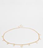Asos Design Curve Star Charm Chain Belt In Gold