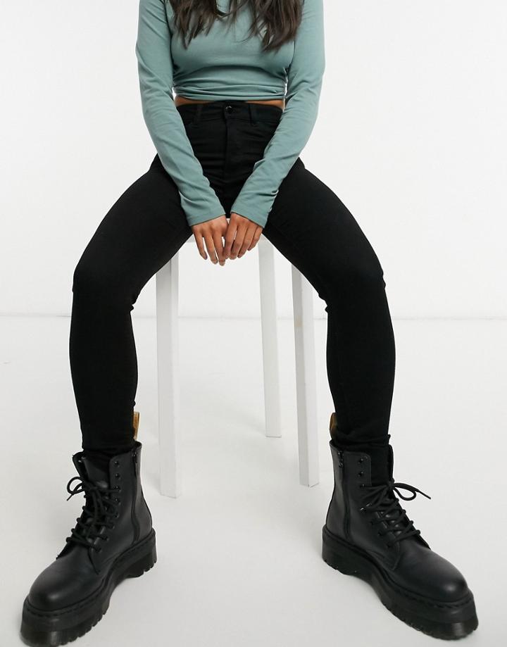 Jdy High Rise Skinny Jeans In Black