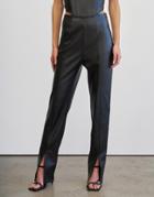 4th & Reckless Split Front Pu Pant In Black - Part Of A Set