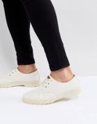 Dr Martens Delray Overdyed 3 Eye Shoes In Stone - Beige
