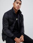 Chasin' Nixon Padded Jacket With Hood Black - Black