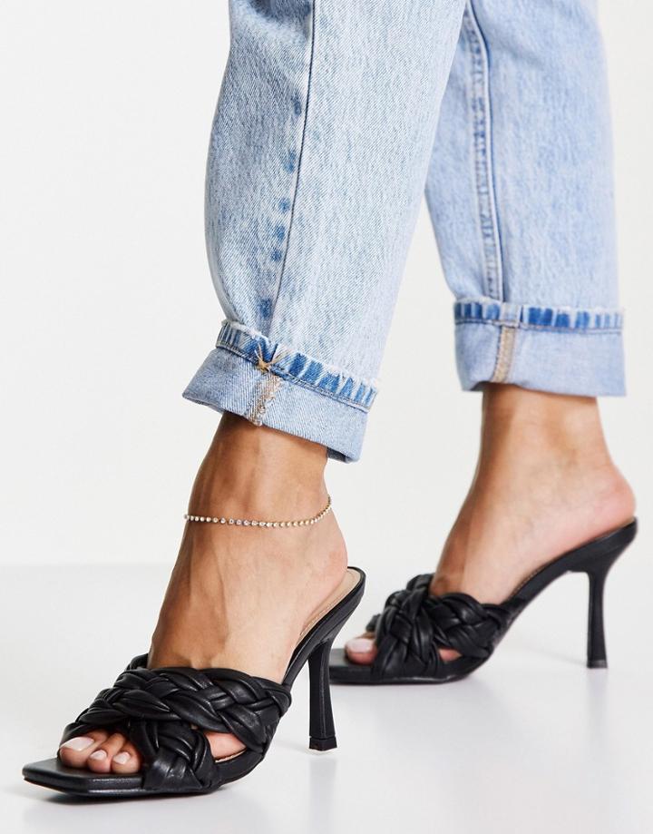 Raid Lauder Braided Mules In Black