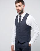 Harry Brown Navy Heritage Check Vest - Navy