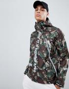 Aape By A Bathing Ape Camo Jacket With Reflective Taping - Green