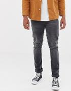 Nudie Jeans Co Lean Dean Tapered Jeans Mono Gray - Gray
