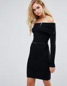 Lipsy Bardot Dress - Black