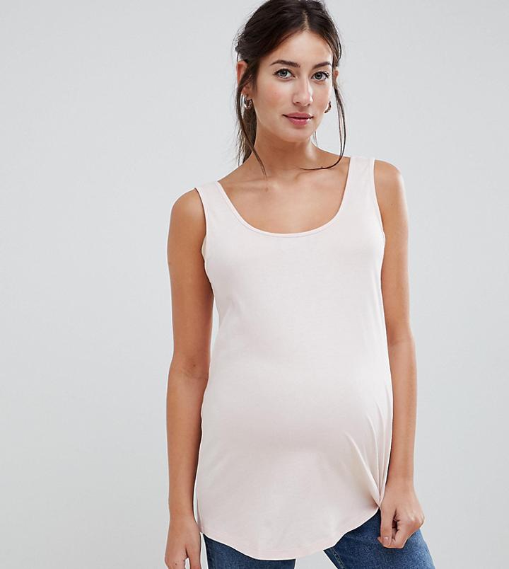 Asos Design Maternity Ultimate Tank In Pink - Pink