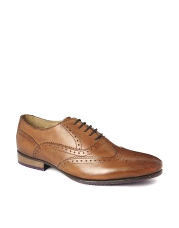 Asos Brogue Shoes With Colored Tread