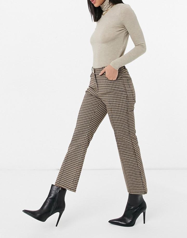 Derek Lam 10 Crosby Cropped Flare Jeans In Rust-red