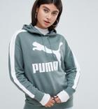 Puma Classics Logo Green Hoody - Green