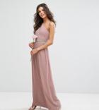 Tfnc One Shoulder Embellished Maxi Bridesmaid Dress - Pink