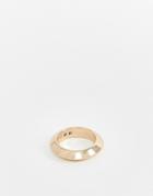 Icon Brand Gold Band Ring - Gold
