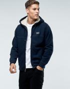 Abercrombie & Fitch Zipfront Hoodie Fleece Lined In Navy - Navy