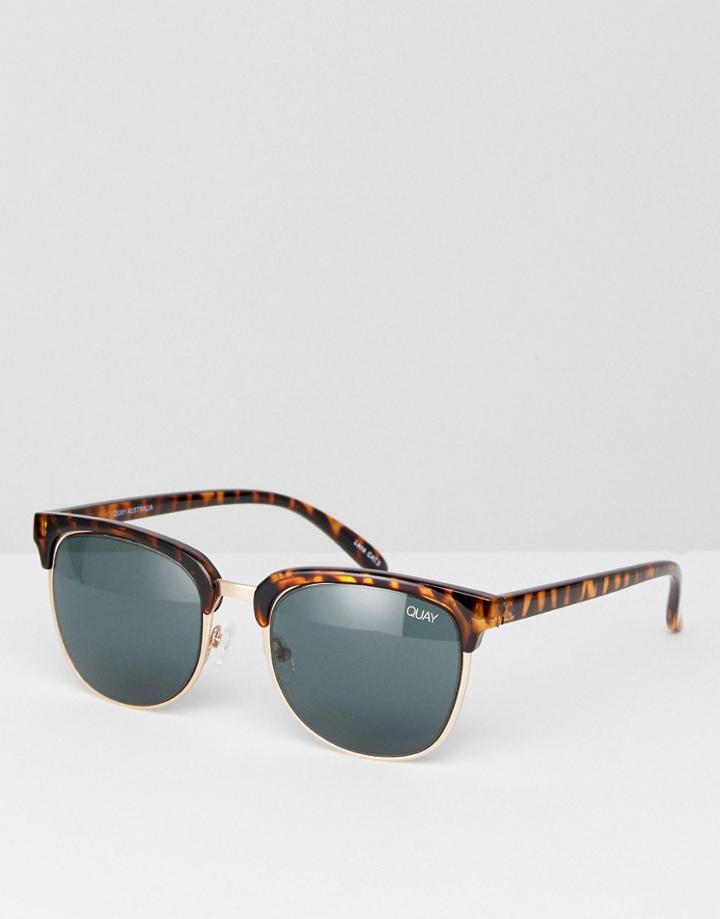 Quay Australia Retro Sunglasses Flint - Brown