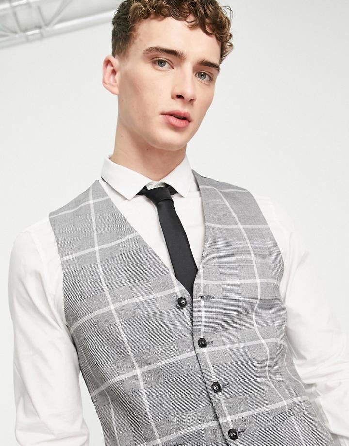 Topman Vest In Gray