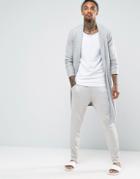 Asos Loungewear Skinny Jogger In Slub - Beige