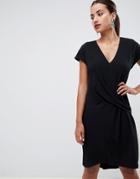 Asos Design Dropped Waist Dress - Black