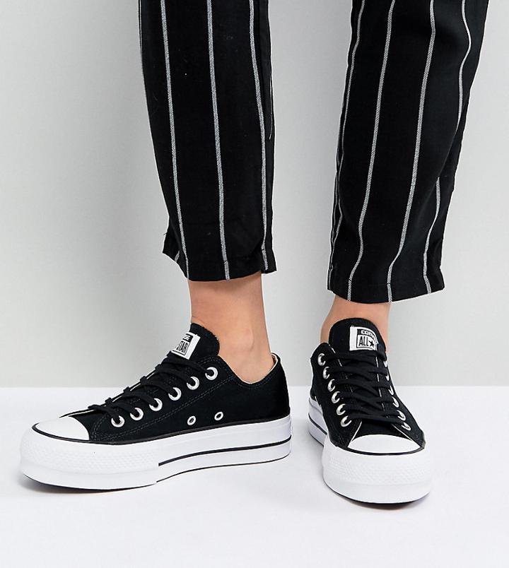 Converse Chuck Taylor Ox Platform Black Sneakers