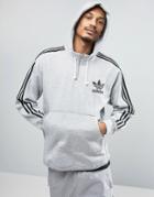 Adidas Originals Ac Terry Hoodie In Gray Bk7192 - Gray