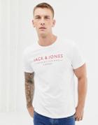 Jack And Jones Originals Chest Logo T-shirt - White