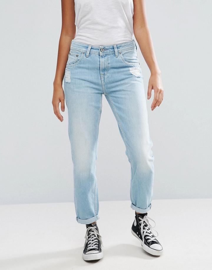 Pepe Jeans Vagabond Mom Fit Jeans - Blue