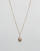 Asos Mini Locket Bead Necklace - Pink