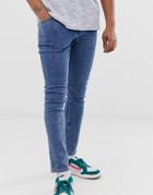 Cheap Monday Tight Skinny Jeans In Norm Core Blue - Blue